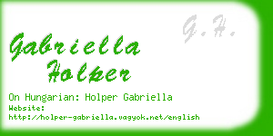 gabriella holper business card